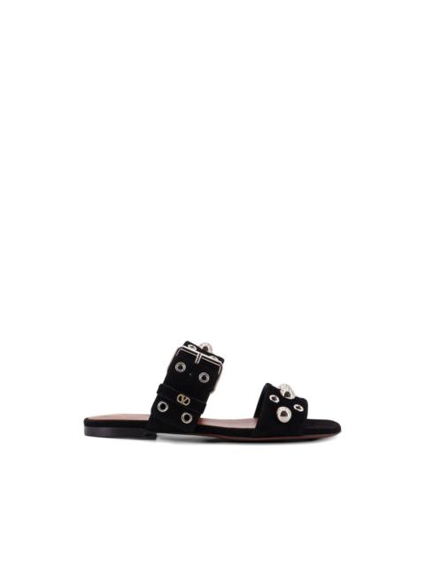 buckle-fastening studded sandals