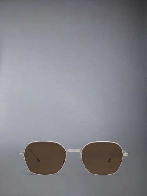 TITANIUM RECTANGULAR SUNGLASSES