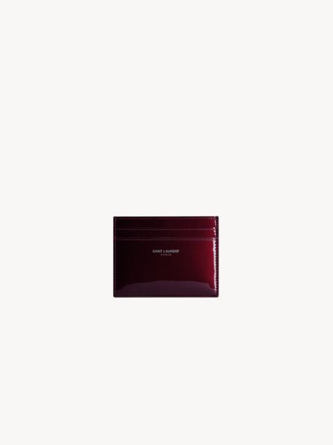 SAINT LAURENT PARIS CARD CASE IN PATENT LEATHER
