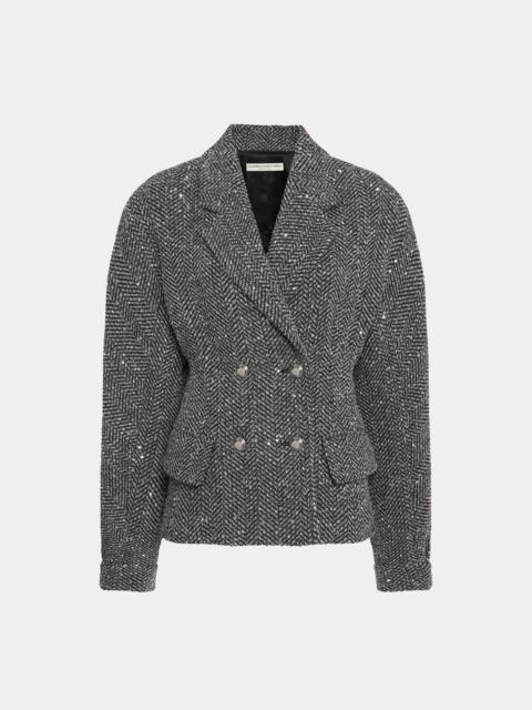 SEQUIN TWEED JACKET