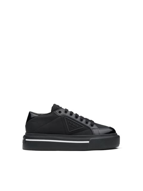 Prada Macro Re-Nylon and brushed leather sneakers