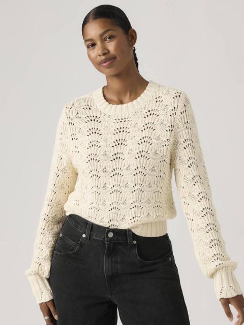 HOPE LONG-SLEEVE CROCHET PULLOVER