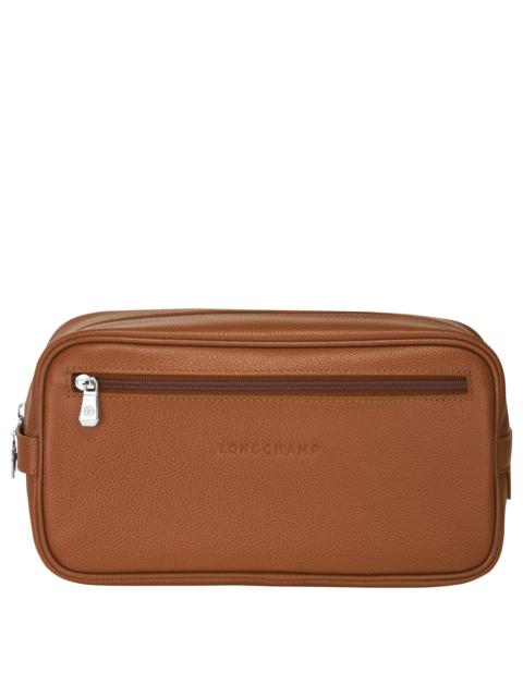 Le Foulonné Toiletry case Caramel - Leather