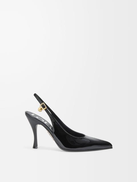 New Comic slingback pump in mixed leather