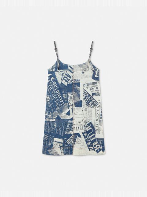 Magazine Denim Mini Dress