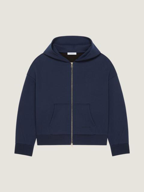 ZIPPED HOODIE IN SCUBA