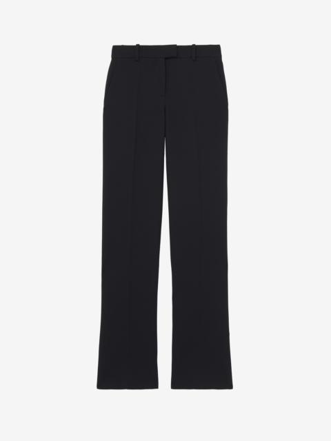 Wool Silk Tailored Trousers