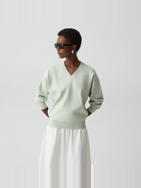 V-Neck Sweatshirt in Light Bilen
