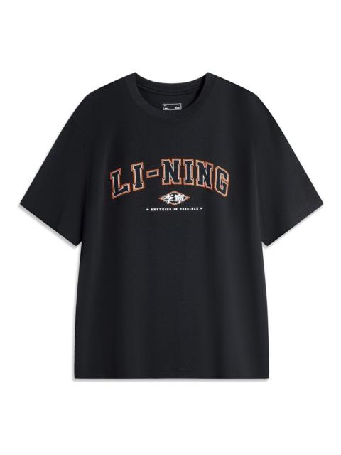 Li-Ning Anything Is Possible Graphic T-shirt 'Black' AHSU533-1