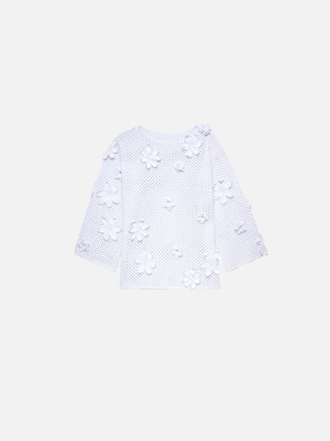 FLORAL LACE CROCHET TUNIC