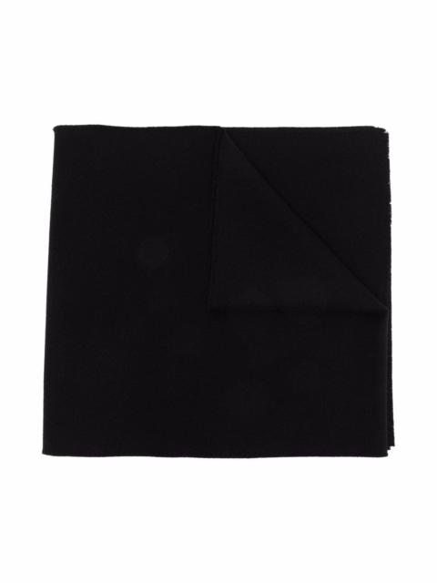 GRECA-EMBROIDERED WOOL-CASHMERE SCARF