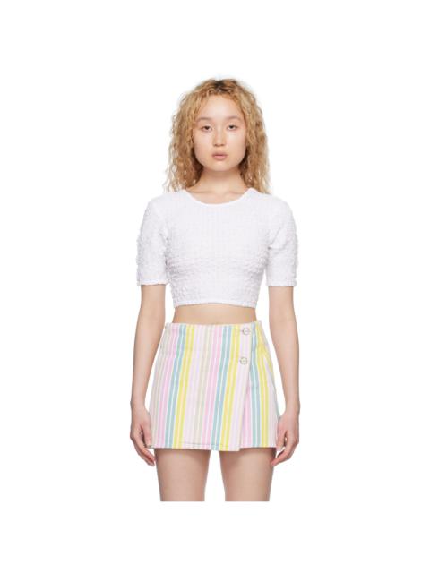 White Smocked T-Shirt