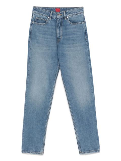 straight-leg jeans