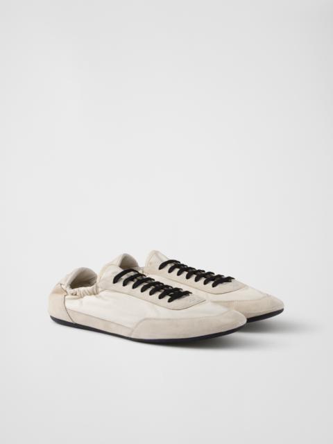 Collapse Re-Nylon and suede sneakers