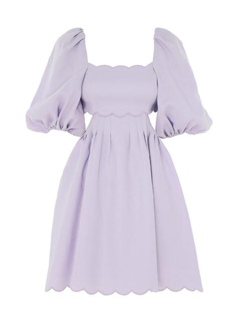 HALLIDAY SCALLOP MINI DRESS