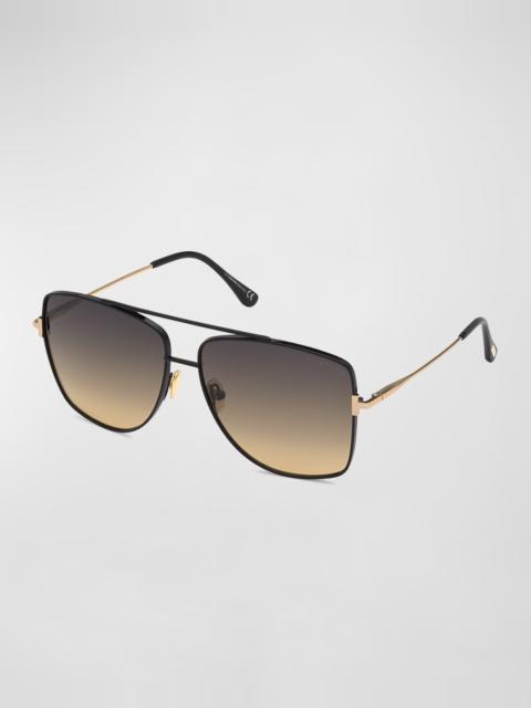Reggie Metal Aviator Sunglasses