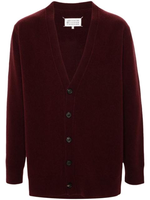washed wool cardigan
