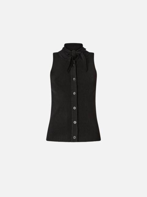 TOP WITH BANDANA KNOT AND BUTTONS