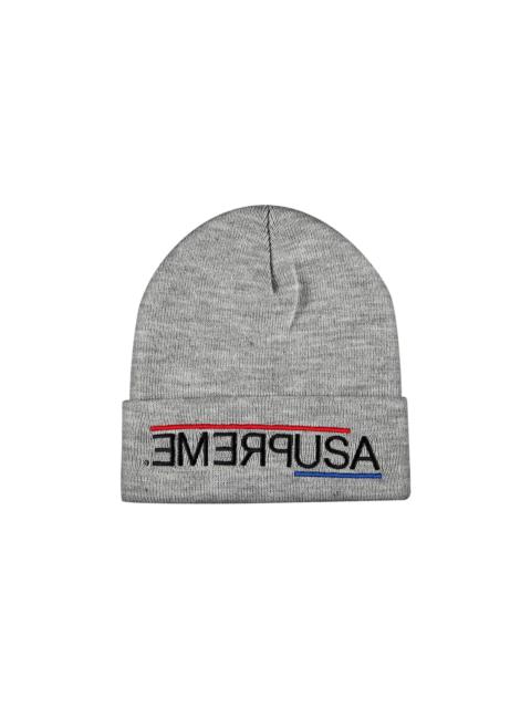 Supreme USA Beanie 'Heather Grey'