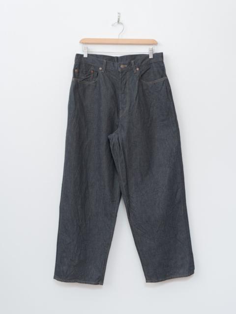 13.5oz Denim Pants Wide - Sulfur Black