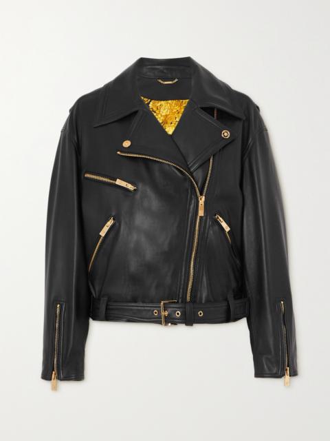Icons Belted Leather Biker Jacket