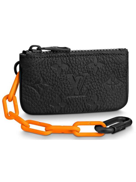 Louis Vuitton Pochette Cles Monogram Orange Black