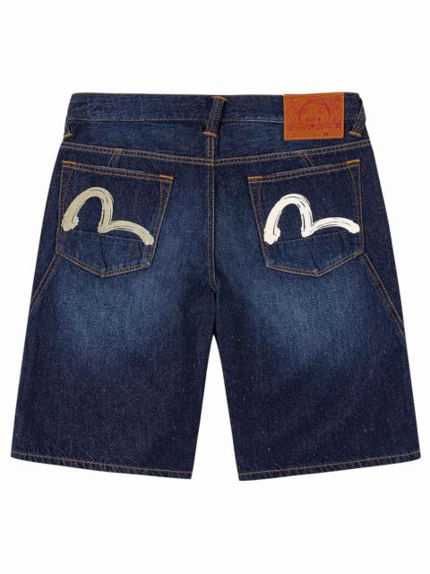 Seagull Brushstroke Denim Shorts
