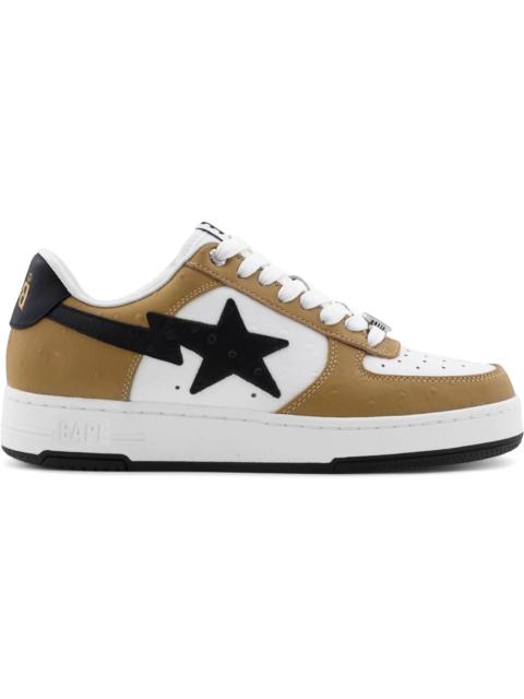A Bathing Ape Bape Sta #3 Brown Black Ostrich