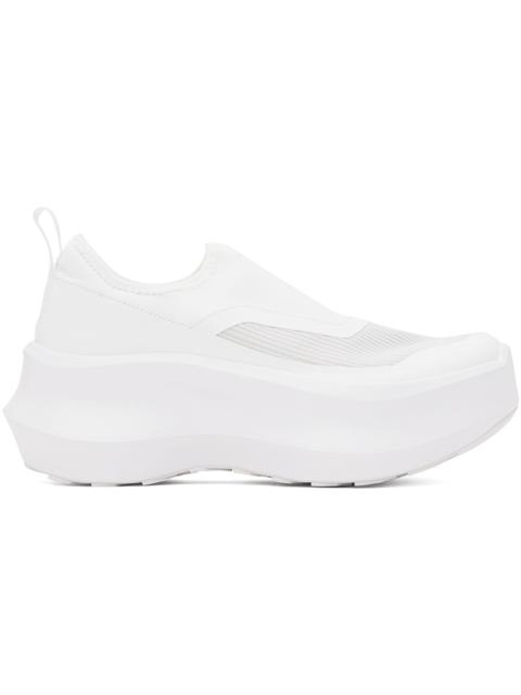 White Salomon Edition Slip-On Platform Sneakers