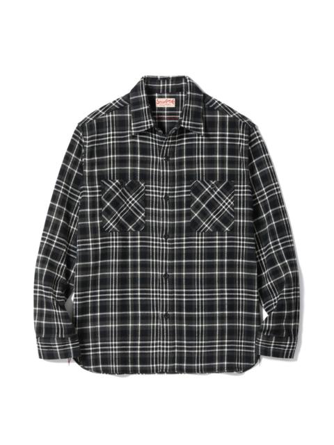 SC29559 Twill Check Work Shirt Black
