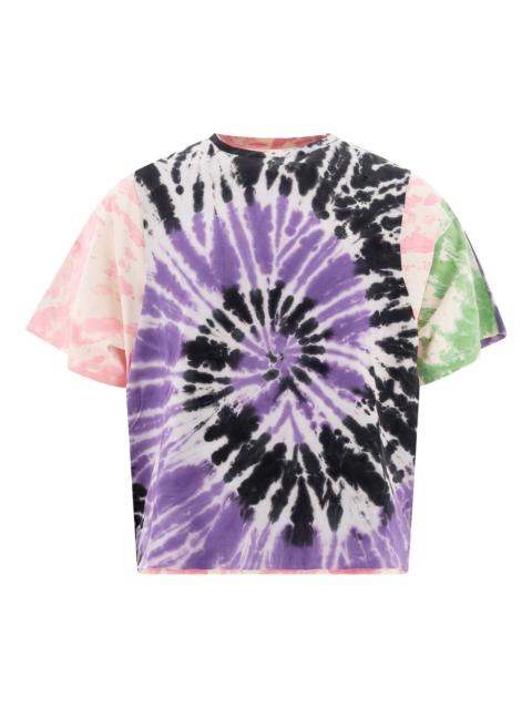 tie-dye panelled T-shirt