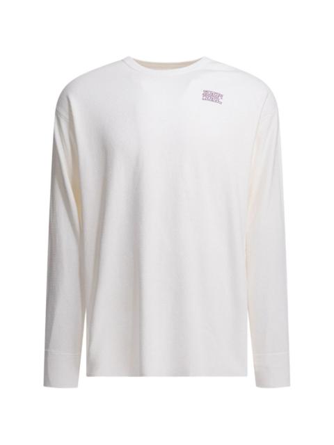 textured long-sleeve T-shirt