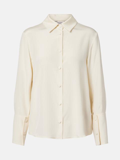 Voliera silk-blend cady shirt