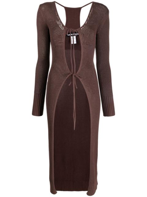 cut-out-effect cardi-coat