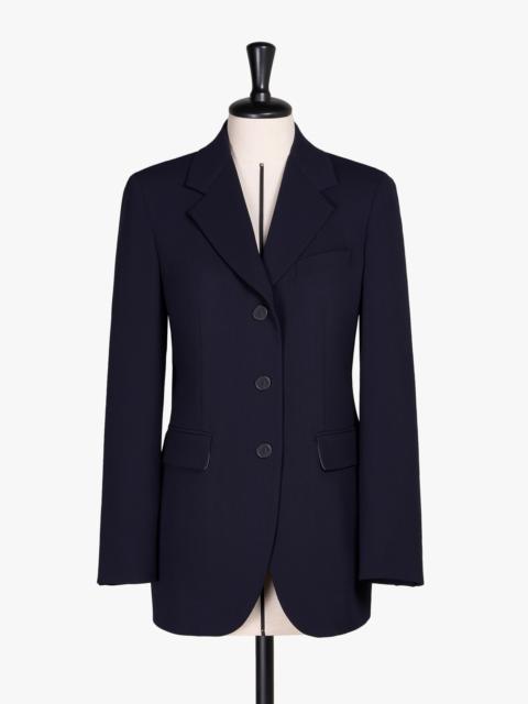 PEPLI Single-breasted wool cady blazer