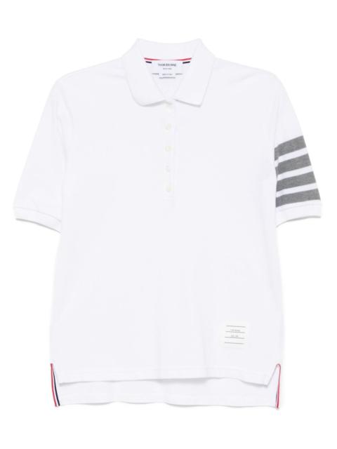 classic pique 4 bar short-sleeved polo top