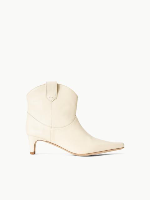 STAUD WESTERN WALLY ANKLE BOOT CREAM