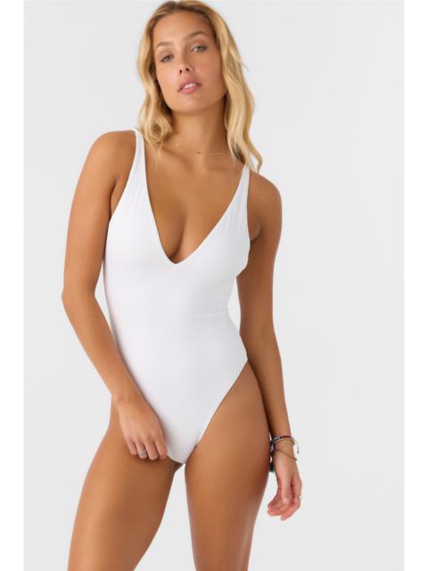 Saltwater Solids Rib Edgewater One-Piece