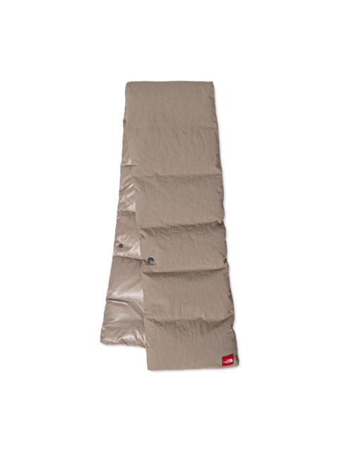 button-detail puffer scarf