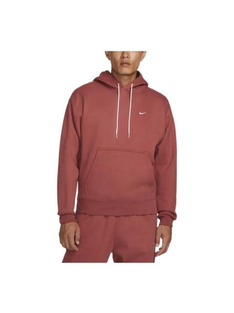 Nike Solo Swoosh Fleece Hoodie 'Canyon Rust' DA0316-691