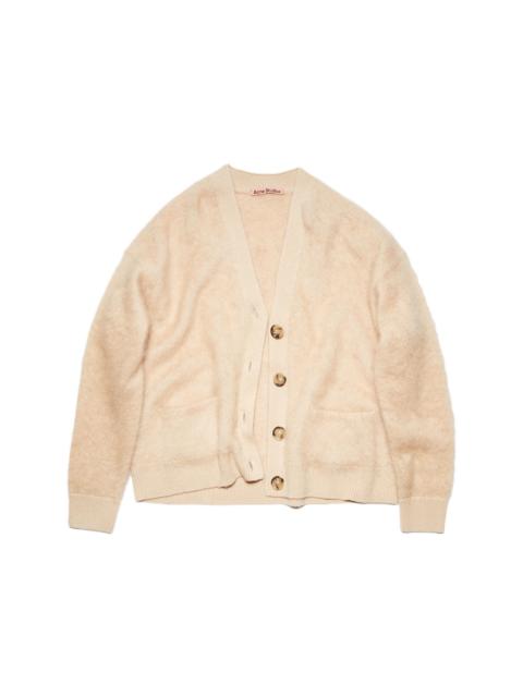 Acne Studios Wool Mohair Cardigan Warm Beige