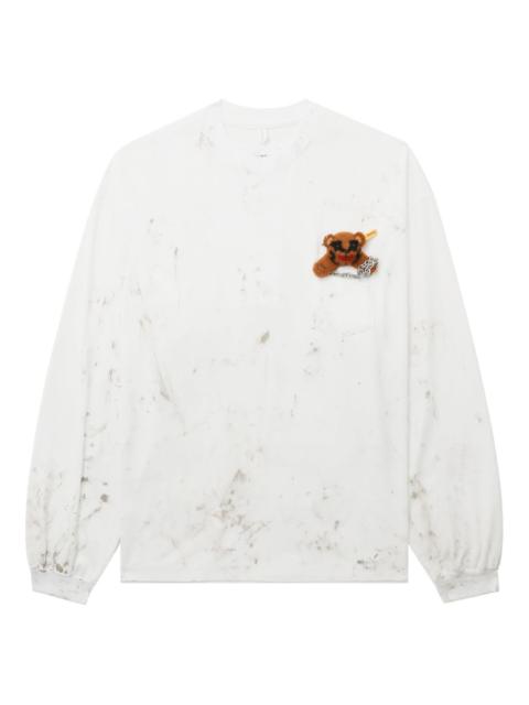 pocket-teddy long-sleeve T-shirt