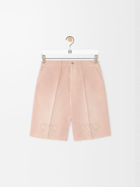 Anagram shorts in cotton