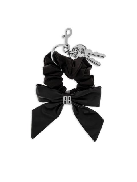 bow scrunchie-detail keyring