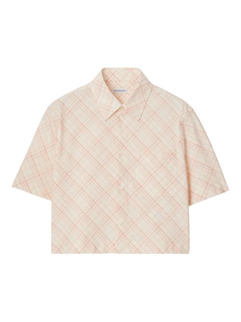 check cotton shirt