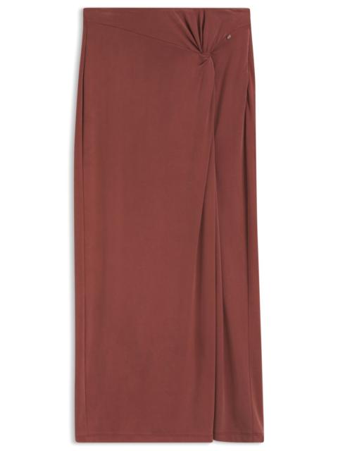 JERSEY MAXI SKIRT WITH TWIST DETAIL
