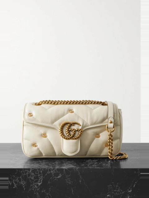 GG Marmont 2.0 embellished matelassé leather shoulder bag