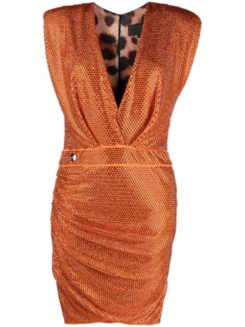 rhinestone fitted dress