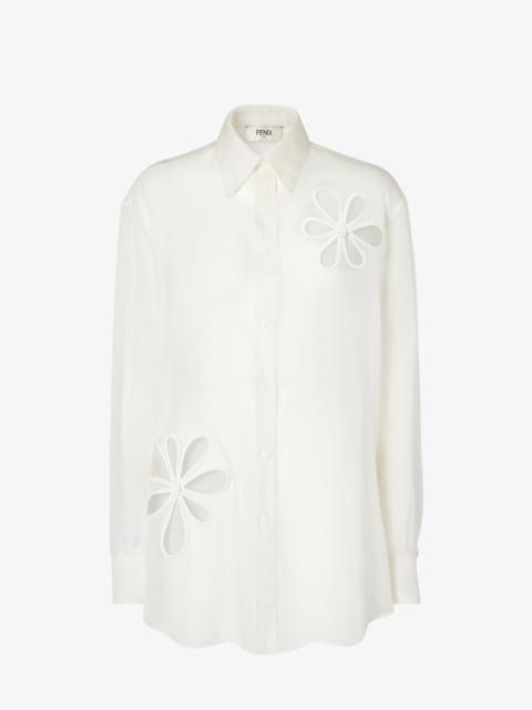 Shirt White silk organza shirt