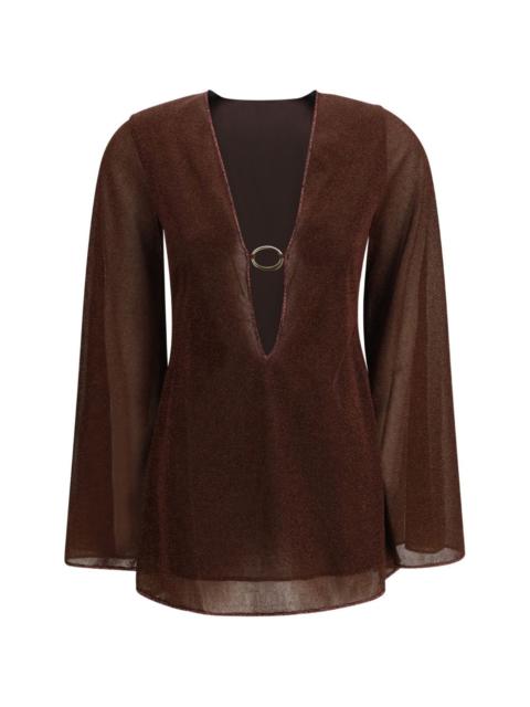 ring-detail mini dress